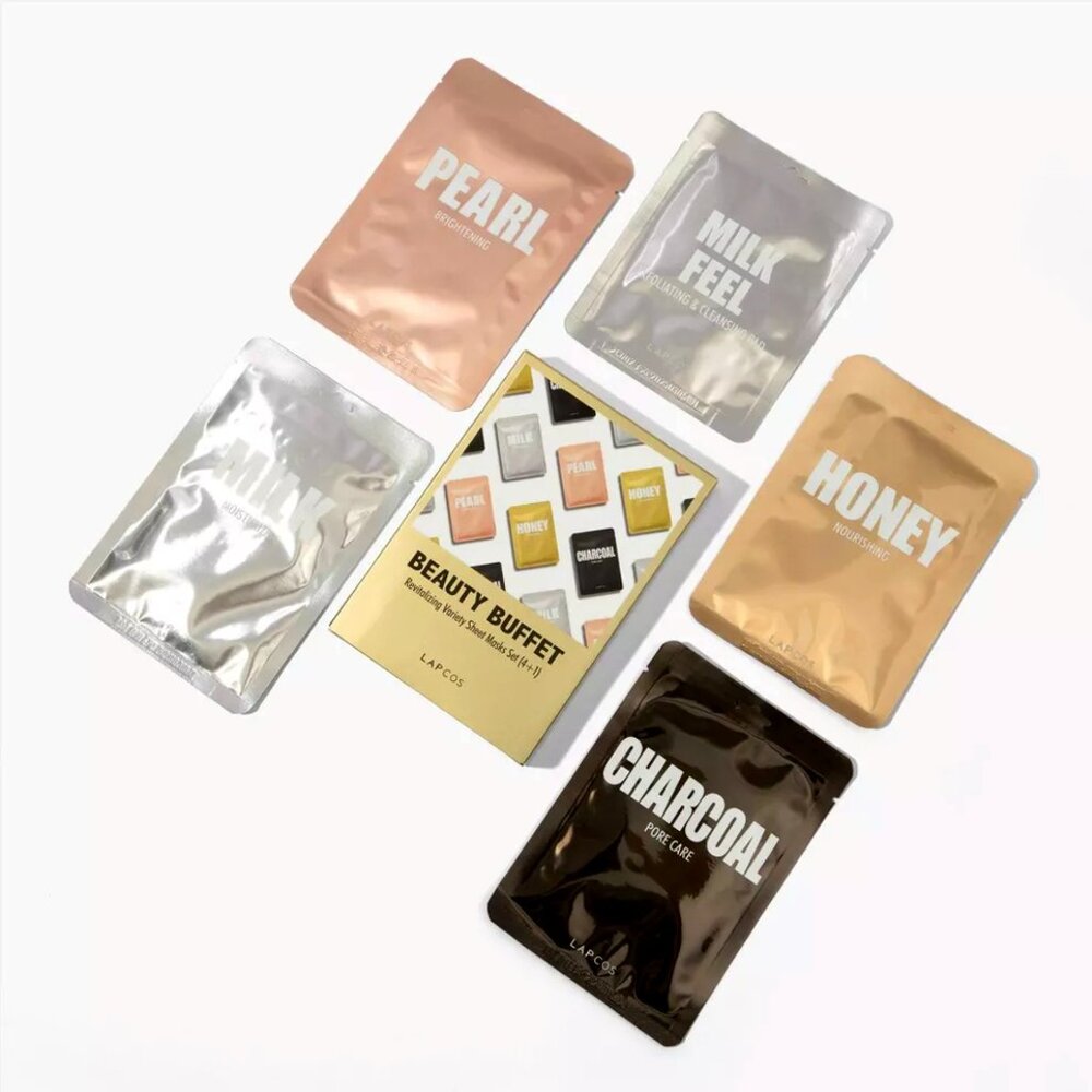 LAPCOS Revitalizing Variety Pack Face Sheet Masks 5 ct NWT